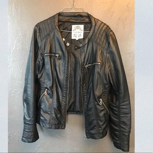 Faux Leather Jacket